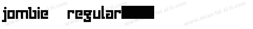 jombie regular字体转换